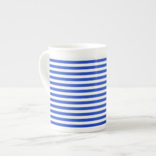 Tasse En Porcelaine Royal Blue Combination Stripes par Shirley Taylor