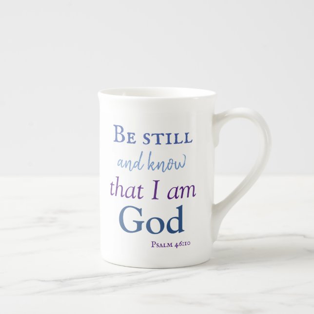Tasse En Porcelaine Sachez que je suis Dieu (Droite)