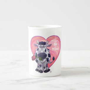 Tasse En Porcelaine Saint Valentin de la vache