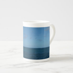 Tasse En Porcelaine Sainte-Lucie Horizon Océan Bleu