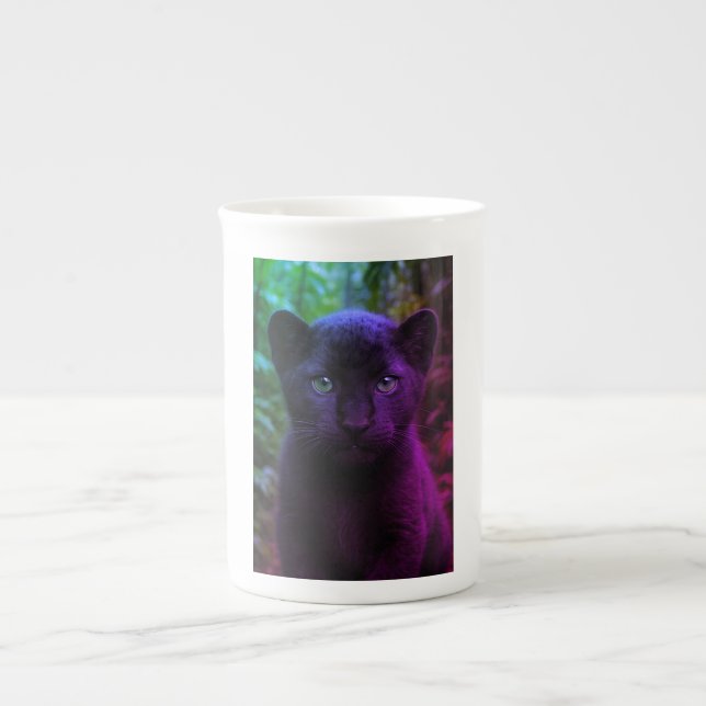 Tasse En Porcelaine Sauvage et sans peur - Café Panther (Devant)