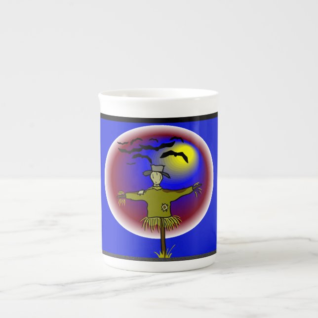 Tasse En Porcelaine Scarecrow sans visage - (Devant)
