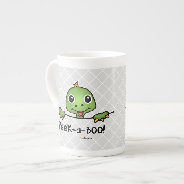 Tasse En Porcelaine Semi-transparente tortue d'animaux familiers (Devant gauche)