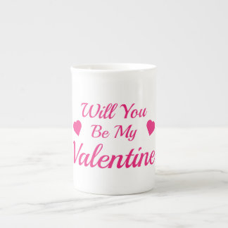 Tasse En Porcelaine Serez-Vous Mon Os Saint Valentin, La Musique Chino