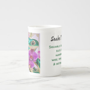 Tasse En Porcelaine Serpent - Zodiaque Chinois 