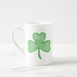 Tasse En Porcelaine Shamrock