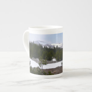 Tasse En Porcelaine Sierra Nevada Montagnes et neige à Yosemite