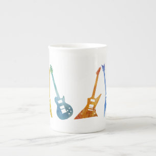 Tasse En Porcelaine Six guitares franchement électriques