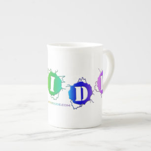 Tasse En Porcelaine SlipperyJoe's arc-en-ciel signe de la fierté mot t