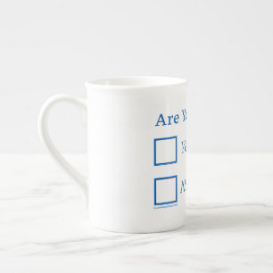 Tasse En Porcelaine SlipperyJoe's êtes-vous ivre humouristique légèrem