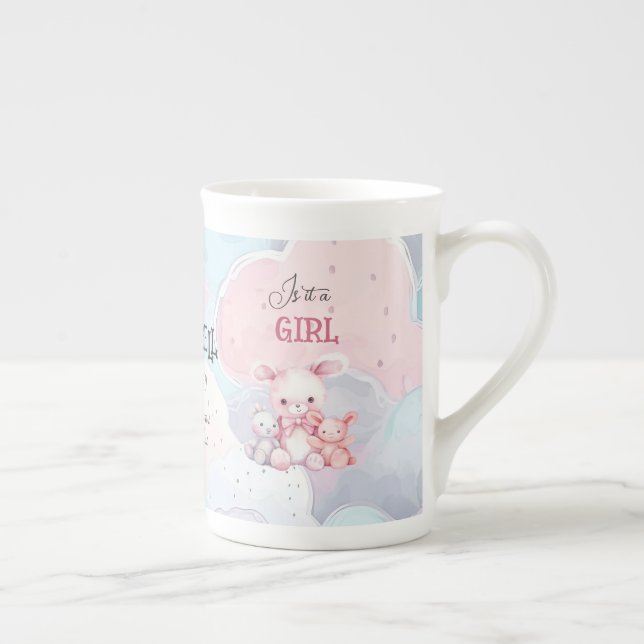 Tasse En Porcelaine Spécialité de la révélation du genre de bébé (Droite)