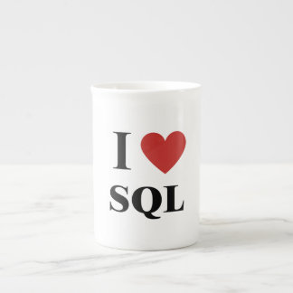 Tasse En Porcelaine SQL coeur