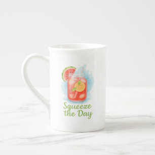 Tasse En Porcelaine Squeeze the Day - Boug de spécialités