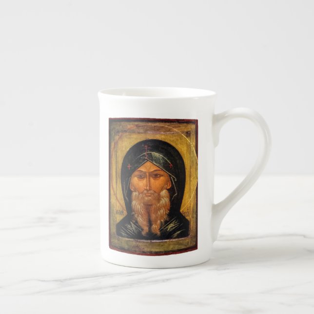 Tasse En Porcelaine St. Anthony la Grande Icône & Citation (Droite)