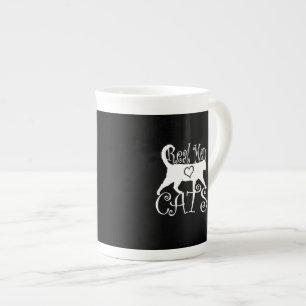 Tasse En Porcelaine Stylé Véritable Homme Aimer Chats