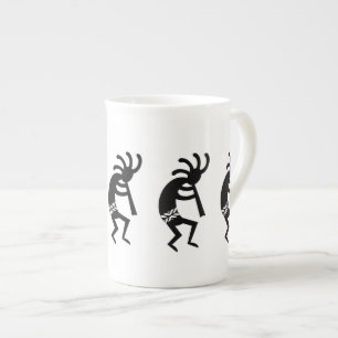 Tasse En Porcelaine Sud-ouest noir et blanc de Kokopelli