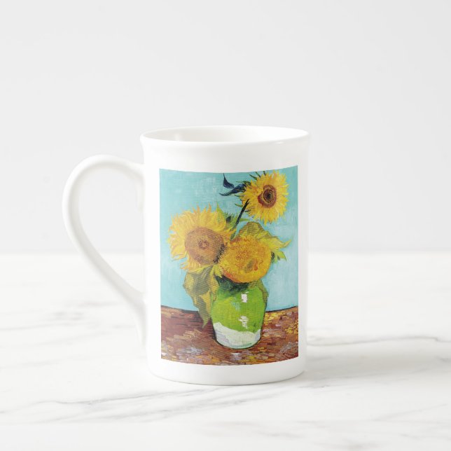 Tasse En Porcelaine Sunflowers Vincent van Gogh (Gauche)
