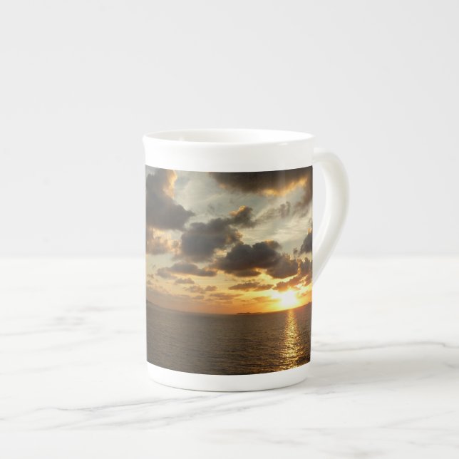 Tasse En Porcelaine Sunrise aux îles Virgin (Devant droit)