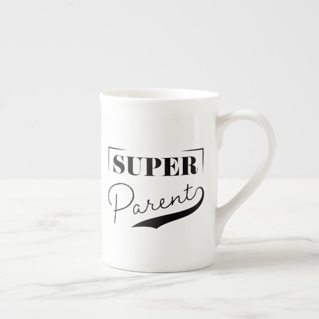 Tasse En Porcelaine Super parent (Droite)