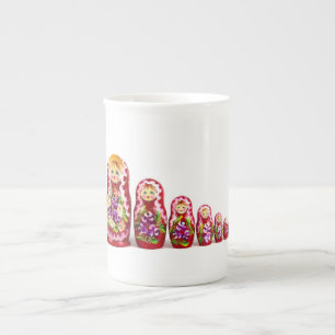 Tasse En Porcelaine Symbole culturel en bois de Matrioshka - Russe