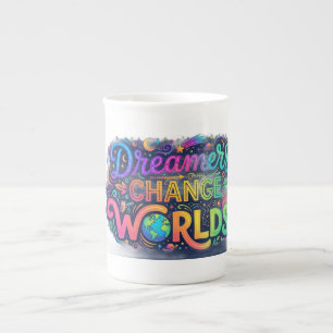 Tasse En Porcelaine T-shirt Inspirant pour les Rêveurs qui Changent le