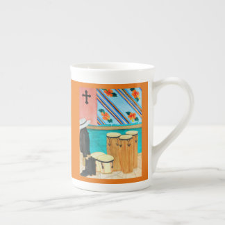 Tasse En Porcelaine Tambours au Panama aquarelle "après yole"