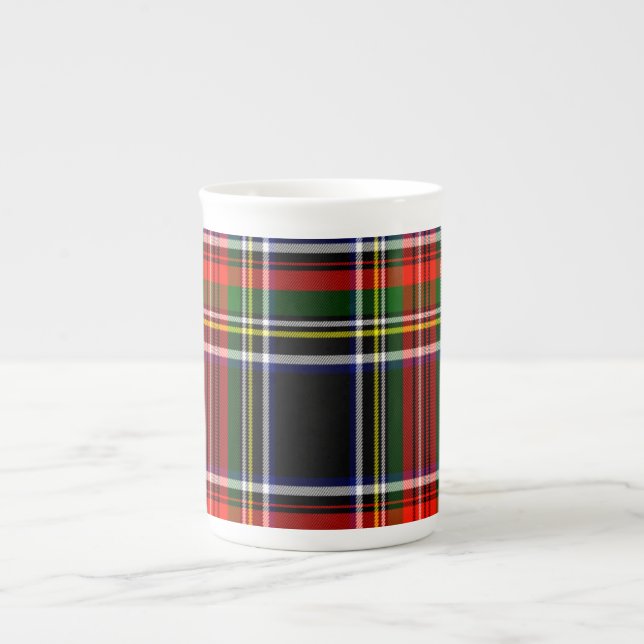 Tasse En Porcelaine Tartan d'écossais de Garrow (Devant)