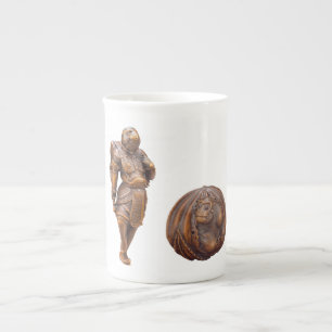 Tasse En Porcelaine Tasse de porcelaine de Netsuke de singe
