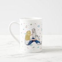 Tasse de porcelaine tendre d'Anniepaddington - art
