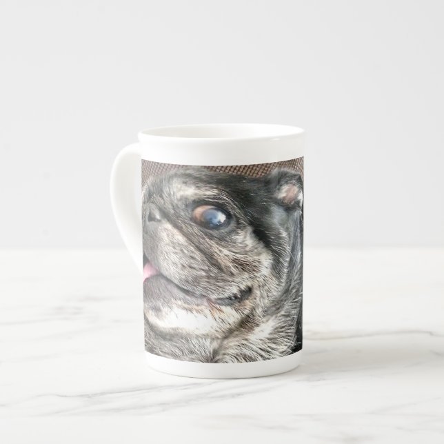 Tasse En Porcelaine Tasse de porcelaine tendre de Bumblesnot : Fou au (Devant gauche)