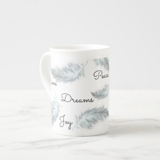 Tasse En Porcelaine Tasse inspirée de porcelaine tendre de plume