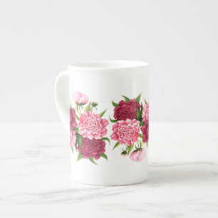 Tasse En Porcelaine Tasse rose élégante de porcelaine tendre de