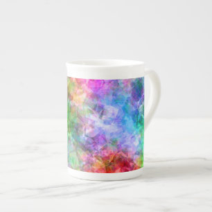 Tasse En Porcelaine Texture chromée