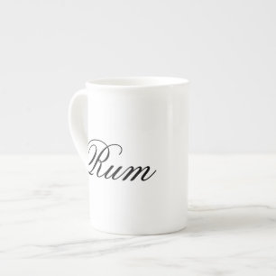 Tasse En Porcelaine Thé drôle de café d'humour de hippie de rhum