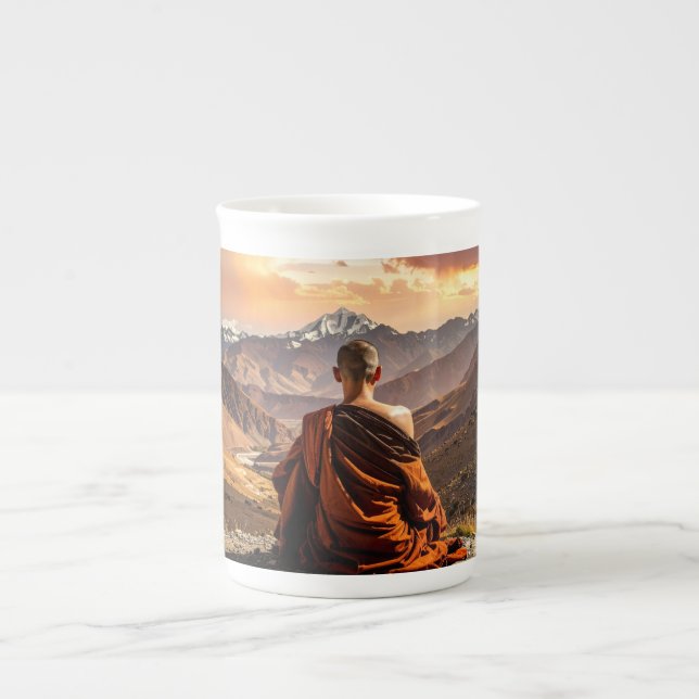 Tasse En Porcelaine TIbet - Buddhism - Meditation (Devant)