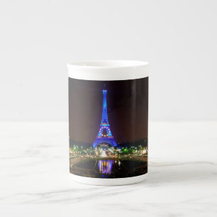 Tasse En Porcelaine Tour Eiffel la nuit, Paris
