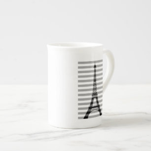 Tasse En Porcelaine Tour Eiffel - Les Grandes Blancs Noirs