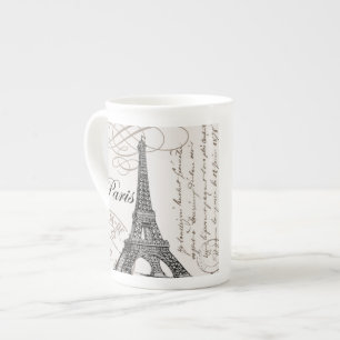 Tasse En Porcelaine Tour Eiffel vintage moderne
