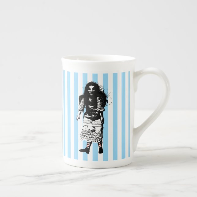 Tasse En Porcelaine TOUTE COULEUR STRIPE Doll Tea Cup (Droite)