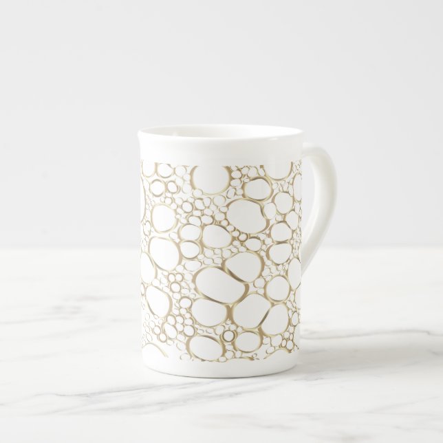 Tasse En Porcelaine Travail numérique Abstrait 4 (Devant droit)