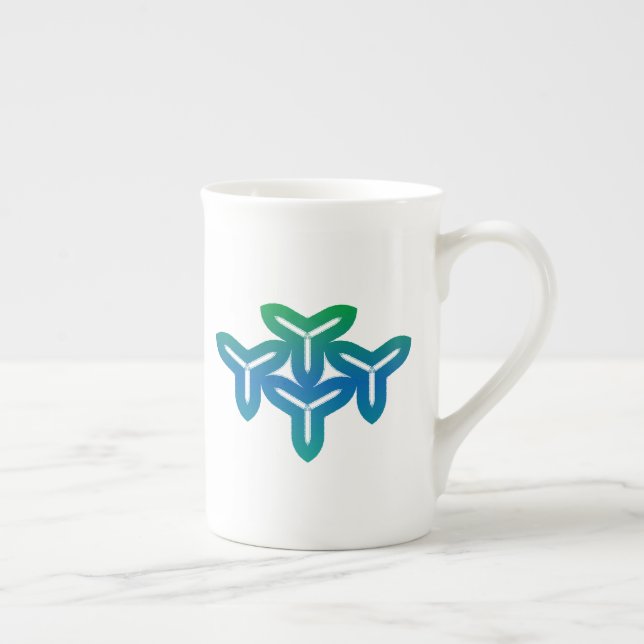 Tasse En Porcelaine Tri-lame gothique (Droite)