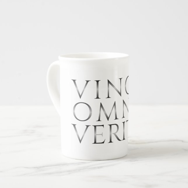 Tasse En Porcelaine VINCIT OMNIA VERITAS - Lumière (Devant gauche)