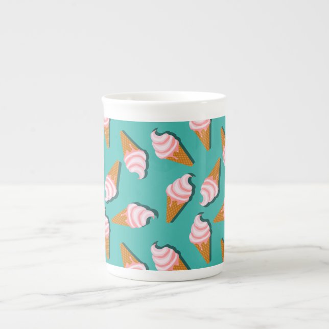 Tasse En Porcelaine Waffle cones ice cream and frozen yogurt pattern (Devant)