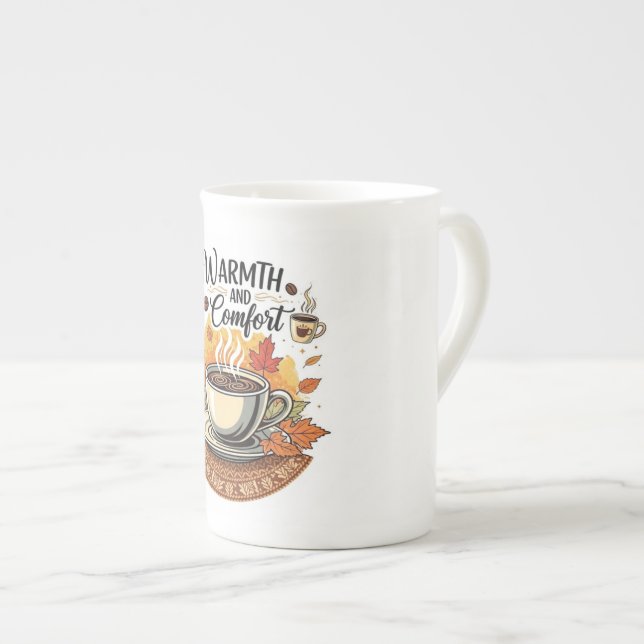 Tasse En Porcelaine Warmth and Comfort - Cozy Autumn Coffee (Devant droit)