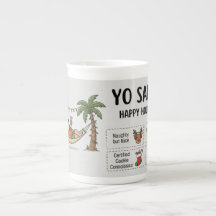 Yo Santa Noël d'été drôle Tropical Vacances