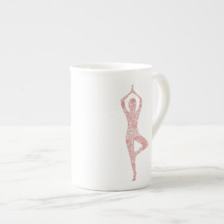 Tasse En Porcelaine Yoga de pose d'arbre