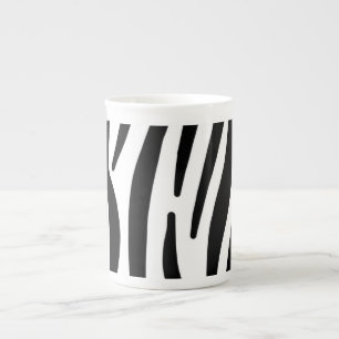 Tasse En Porcelaine Zèbre