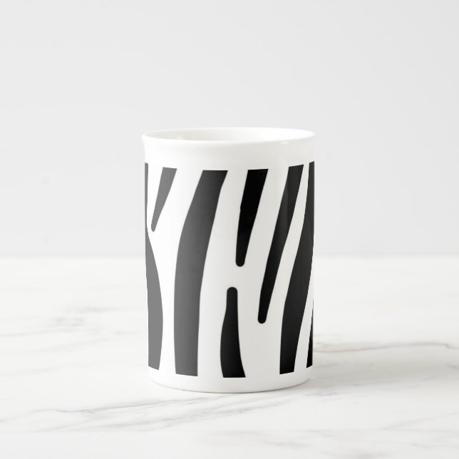 Tasse En Porcelaine Zèbre (Devant)