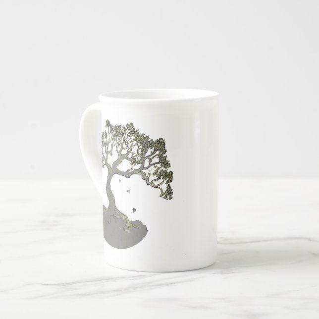 Tasse En Porcelaine Zen Tree~Musique spécialisée (Devant gauche)
