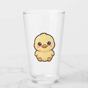 Tasse en verre Caneton Bébé Canard Mignon